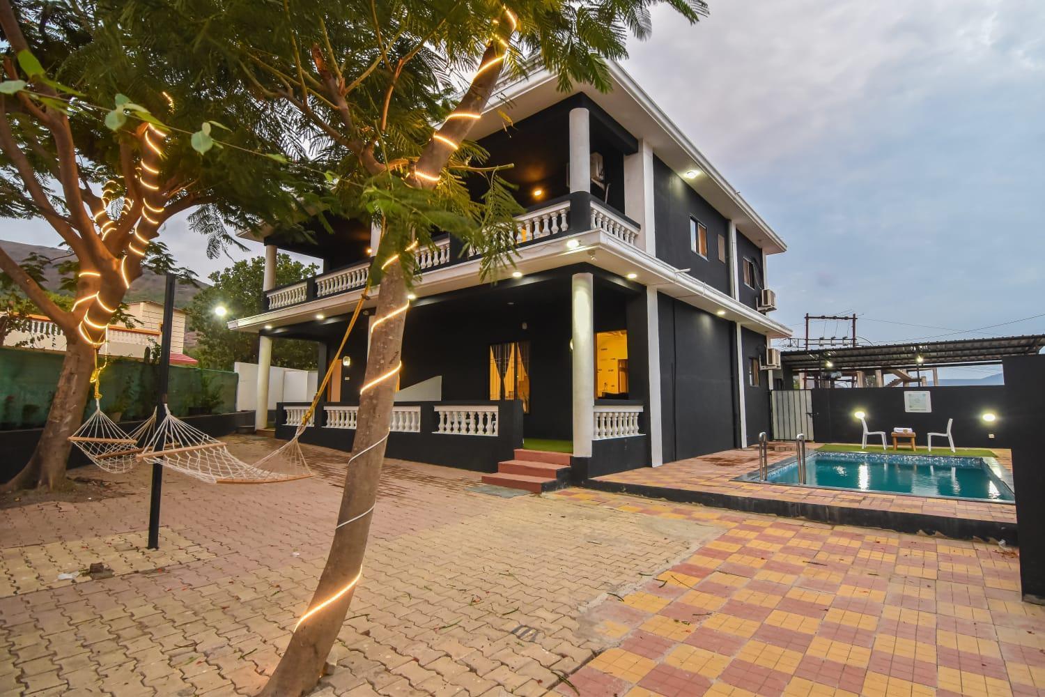 Empyrean Stay Ll 3Bhk Ll Black Horse Villa Ll Ac Ll Private Pool Ll Wifi II Lux Ll Лонавла Екстер'єр фото